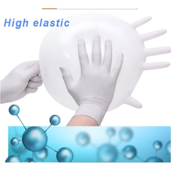 Food Grade Disposable Latex Gloves Dust Free For Electronics Factory