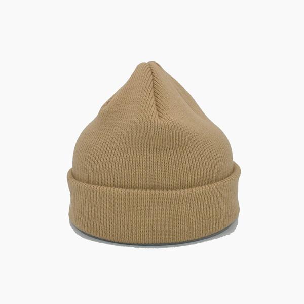 ISO9001 Brown Beanie Hats Embroidery Logo 58Cm Winter Hat For Adult