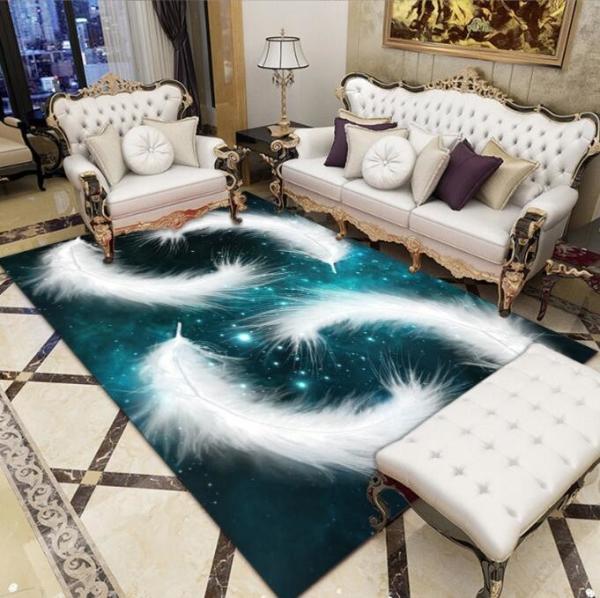 Polyester Fiber Living Room Floor Carpets Modern Simple Household Bedroom Sofa Carpets