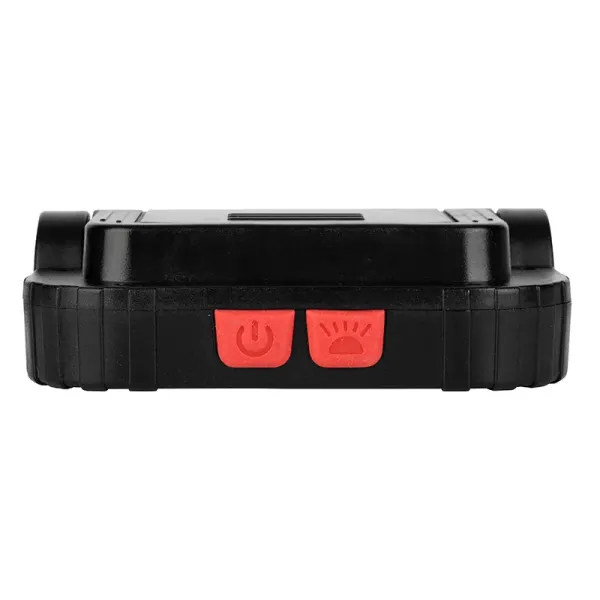 Battery Powered Handheld LED Work Light 9.9x2.9x7.1cm Mini Work Light 180lm Waterproof Stand Hook Red Warning