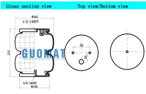 2B2600 Air Bag Suspension For Pickup Truck Modification Replace Spring