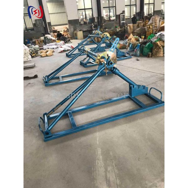 Portable Detachable Cable Reel Stand with 30-100KN Rated Load for Easy Transport and Storage