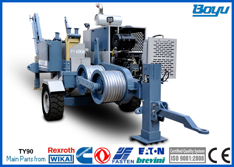 60kN 6 передающая линия тонны 220kv надземная шнуруя оборудование с двигателем дизеля Cummins