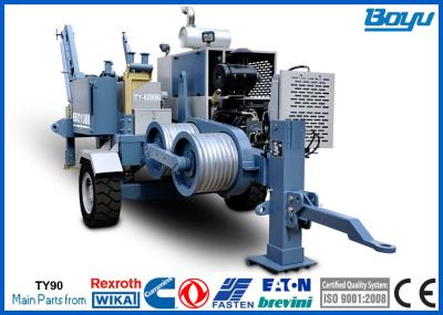 60kN 6 linha de transmissão aérea da tonelada 220kv que amarra o equipamento com o motor diesel de Cummins