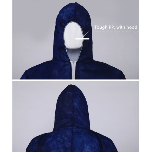 OEM Disposable Protective Coverall Antistatic Waterproof Insulated Coveralls With Hood