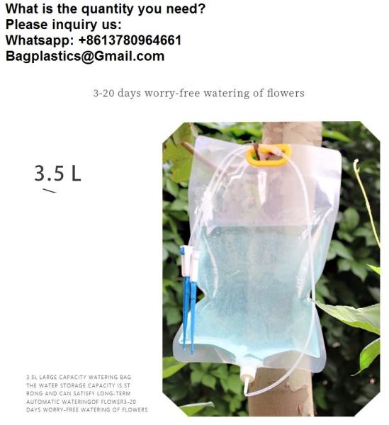 Plant Watering Bags, Indoor Drip Water Bag 1.72gal/6.5L High Volumetric,Precisely Adjustable Drip Rate, Long Time House Plant Support