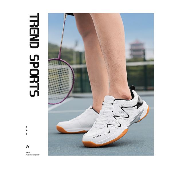 Custom Tennis Shoes Badminton Shoes With Anti-Slip Feature Fashion Design In Large Size 46 47 Outdoor Wearing