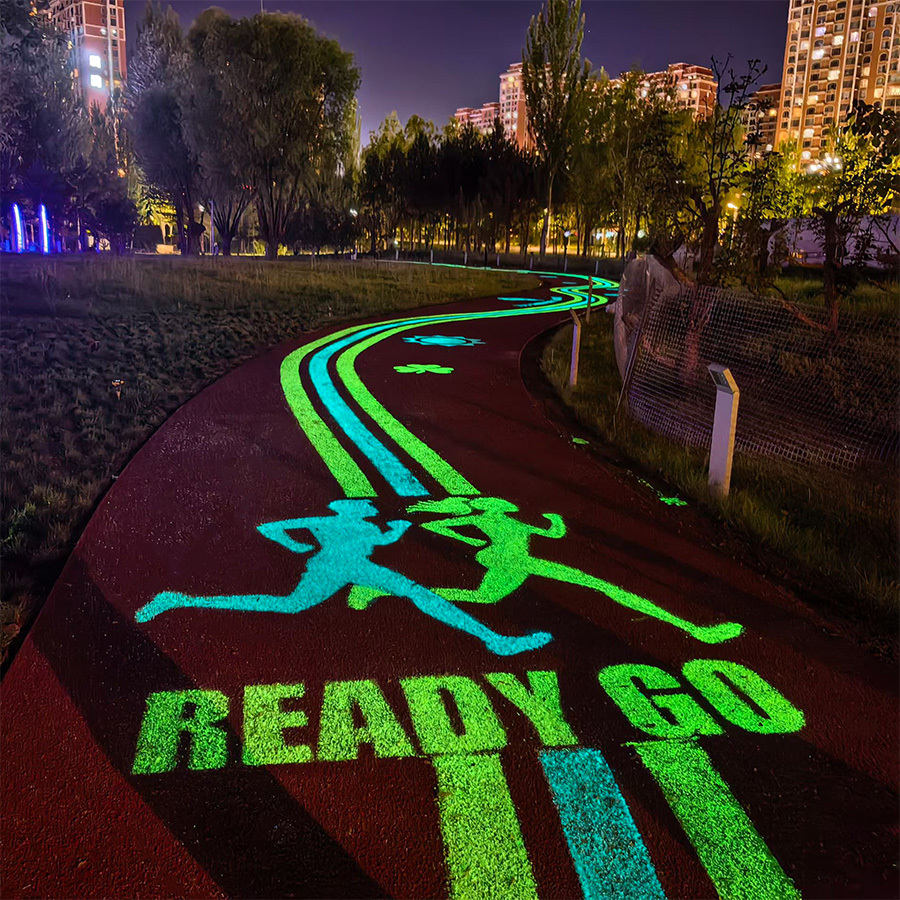 Glow in the Dark EPDM Rubber Granules for Running Tracks & Safety Flooring