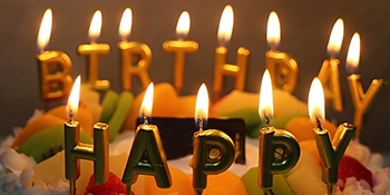 Birthday Paper Fans Banner Confetti Balloon Fireworks Golden Cupcake Topper For Gold Theme Party Decor Girl Boy Kid