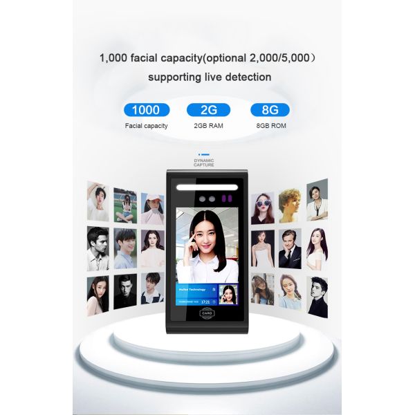 RA05 TCP/IP Biometric Attendance System Facial Recognition Device And Fingerprint Scanner Support Wifi