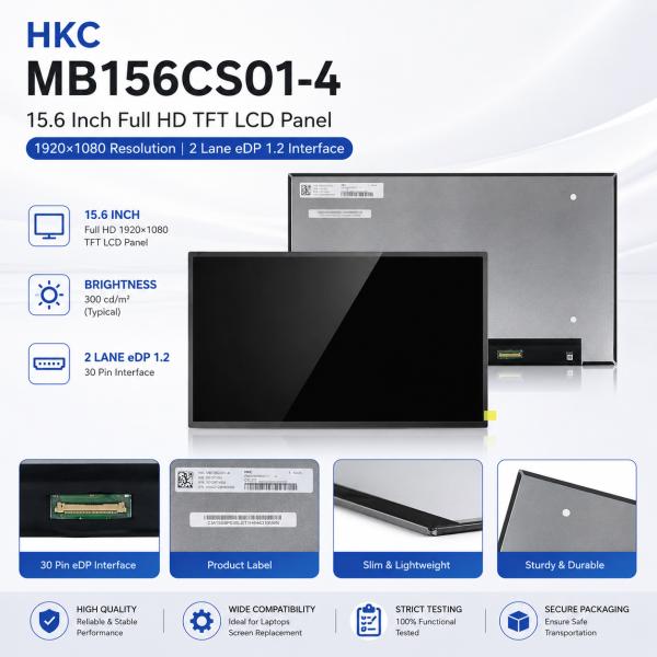 15.6 Inch Laptop LCD Screen eDP 1.2 1920x1080 Display For Laptop Replacement