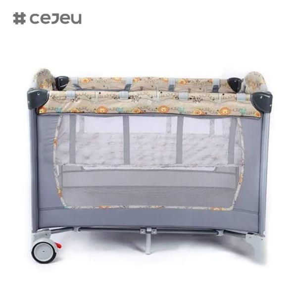 CJ-CB-YXC0001 Cama do lado da cama do bebê Cesto de dormir Costura Cama infantil Cama móvel de armazenamento dobrável Berço