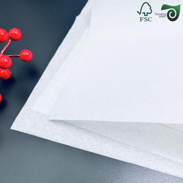 White Double Sided Silicone Coated Paper 40gsm  Waterproof Grease-Proof Paper Roll