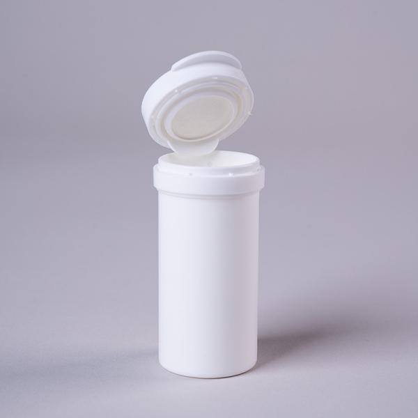 2023 Arrivées Logo personnalisé Bouteille en plastique blanche Moule pour le stockage de la pilule