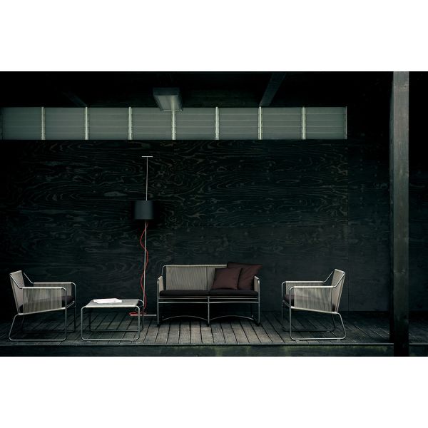 European Design Style Outdoor Furniture Set with Metal Frame and Rope Weave