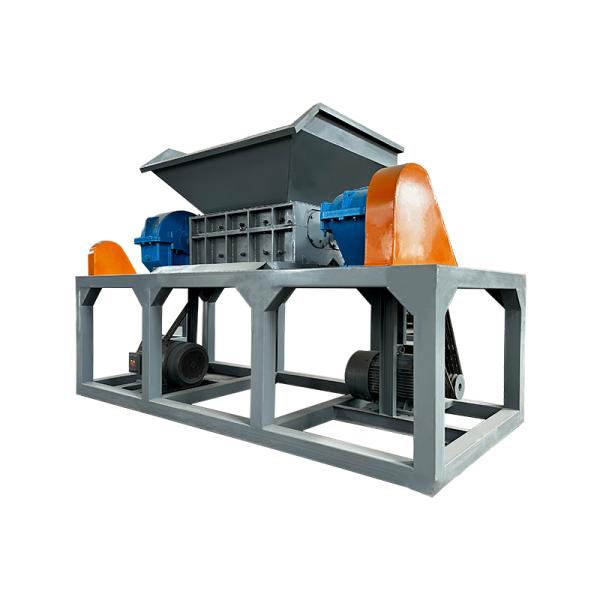 Shearing Blade 220V Twin Shaft Shredder Machine Customised ZQ350 Reducer