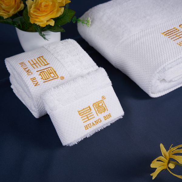 Big Size Hotel Grade Cotton Towel Hotel Customized Size 60-1500g Adults