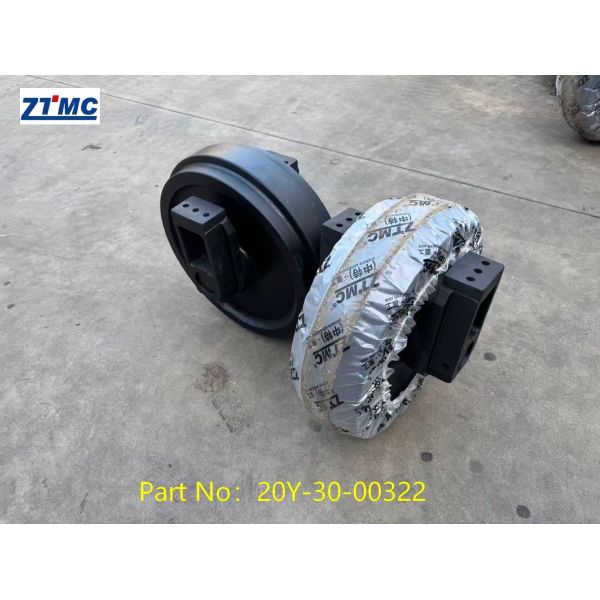 PC200-8Mo Idler Wheel 20Y-30-00322, Track Idler Made Of 35MnB Alloy Steel For Chassis Component Replacement