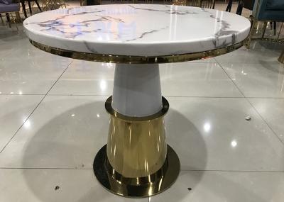 Low Key Luxury 80cm 74cm Wrought Iron Marble Coffee Table