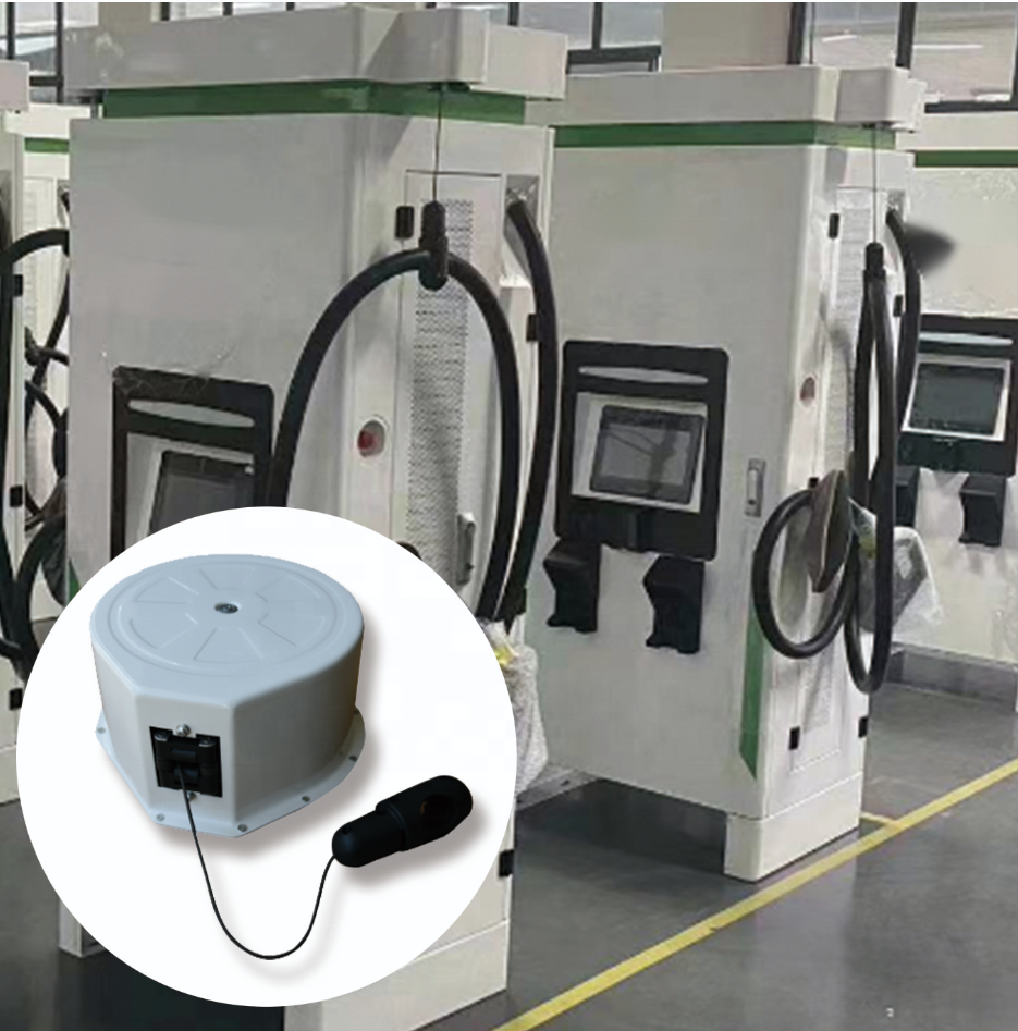 Стенная установка EV зарядное устройство Система управления кабелями Шнур ретрактор Пьедестал пружинный катушка балансировщик