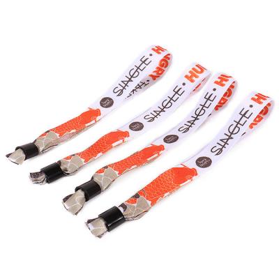 Polyester Wristbands , Promotional Custom Printed Wristbands For Events