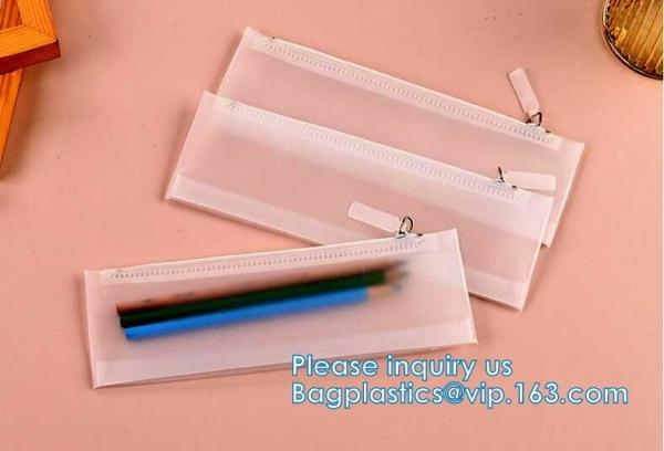 Biodegradable Customized PVC Matte Accessories Plastic Packaging Bag, Jewelry Pouch With Zipper Bag