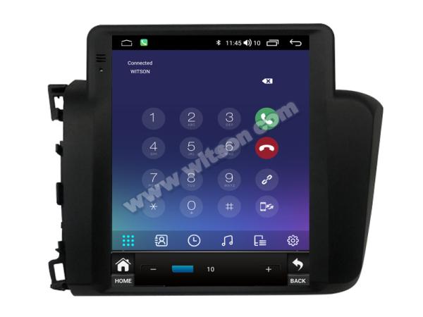 9.7'' Tesla Vertical Screen For Honda Civic 2012-2015 Left Hand Driver Android Car Multimedia Player