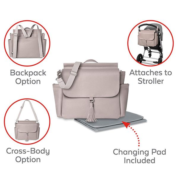 Extra Large Size Baby Diaper Bags Polyester Solid Material Multi - Functional