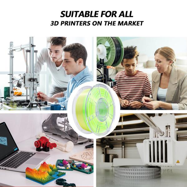 IBOSS High Rigidity PLA+ Filament 1.75mm Gradient Yellow Green White  3D Printing Filament