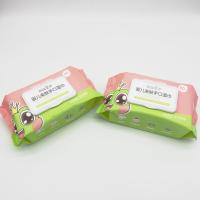 limpezas molhadas do bebê 80Pcs orgânico com tampão plástico Unscent sem álcool