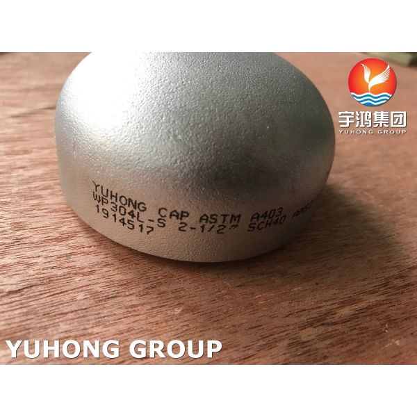 ASTM A403 (ASME SA403) WP304-S Stainless Steel End Cap Butt Weld Fitting for Power Plants