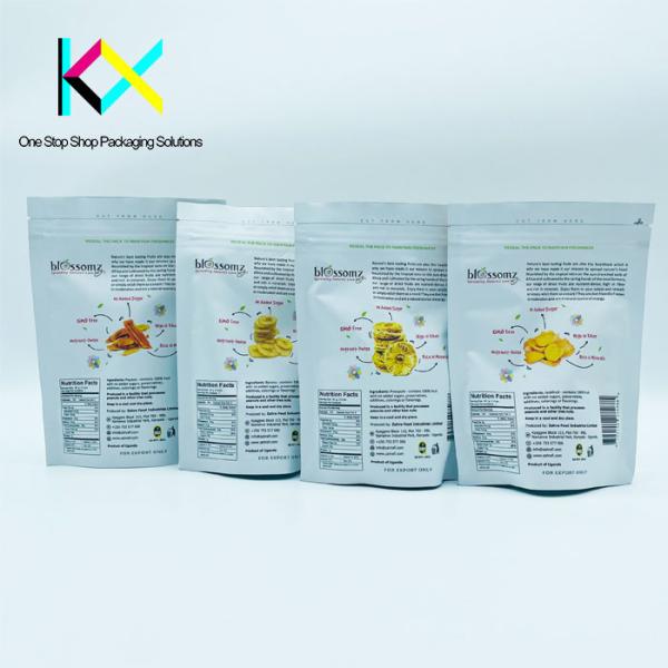 BRC Custom Printed Resealable Food Bags Laminated Foil Snacks Packaging Pouches
