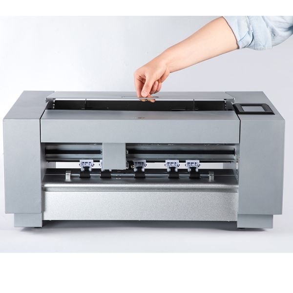 Anycut A3/A4 Sticker Label Cutting Machine  Double Row Pressure Wheel  Automatic Feeding Film
