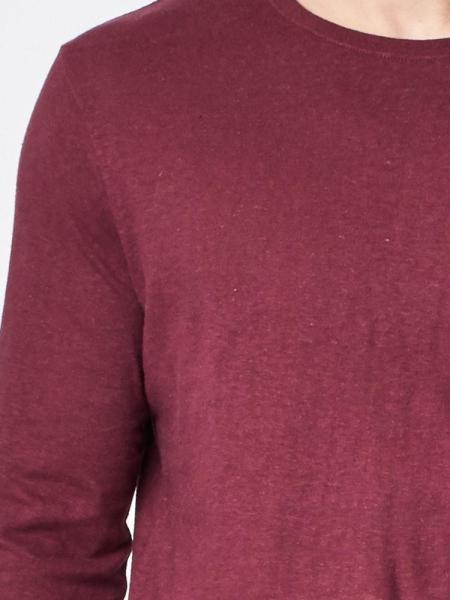 Eco Friendly Round Neck Hemp Cotton Clothing Long Sleeve Blank Design