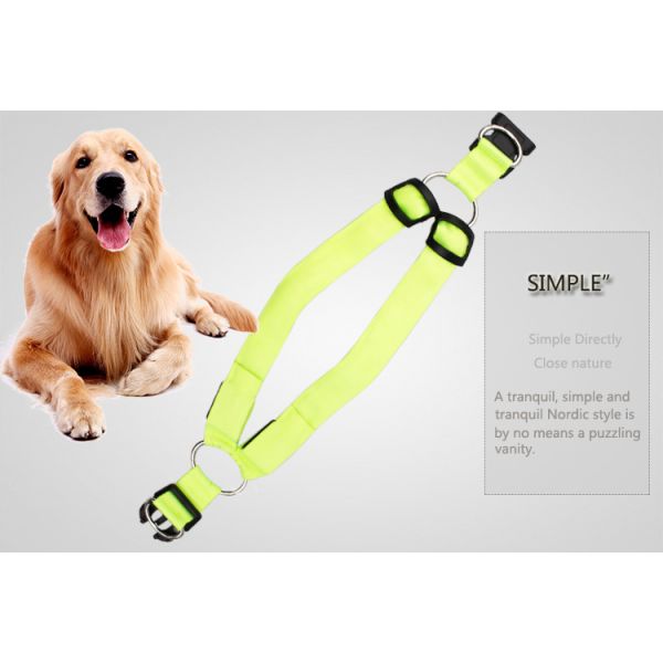 Training Led Dog Harness Glowing Security Pet Safety Fluorescent Soft USB Rechargeable