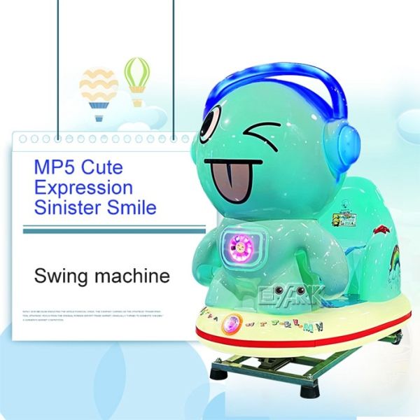MP5 Cute Expression Sinister Smile Kiddy Ride Machine  Amusement Coin Operated