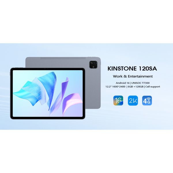 Kinstone 12.2 inch Andriod 16 Tablet PC 9000mAh, 4G Calling Tablet, 6GB+128GB