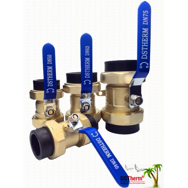 ISO Standard Big Size Heavier Type Ppr Brass PPR Double Union Ball Valve 75mm