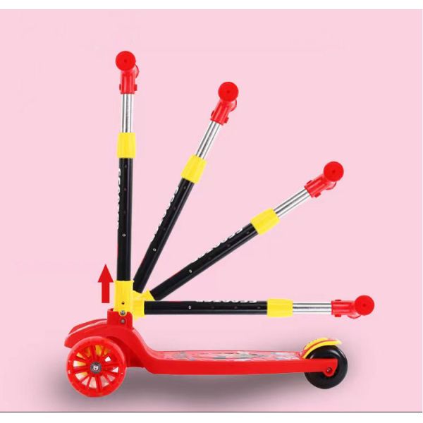 Unisex Height Adjustable Scooter for Kids Ages 4-6Y Collapsible and Portable Max Load 200 LBS