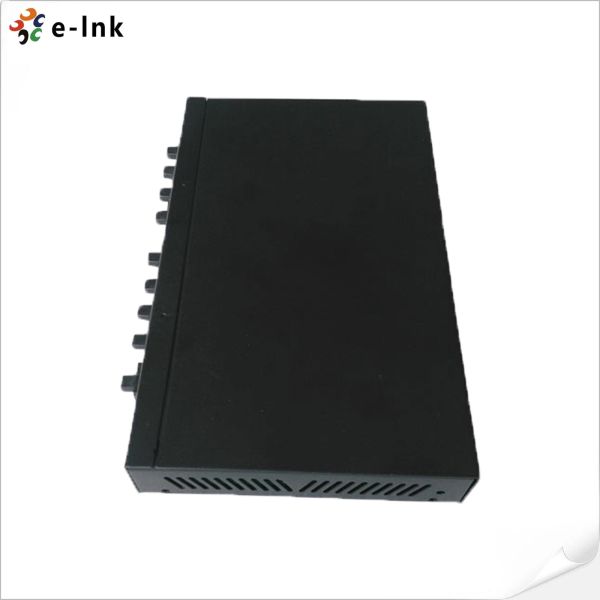 Managed 8x100M SFP + 1x1000M SFP/TP Combo Ethernet Fiber Switch DC12V 2A Uplink
