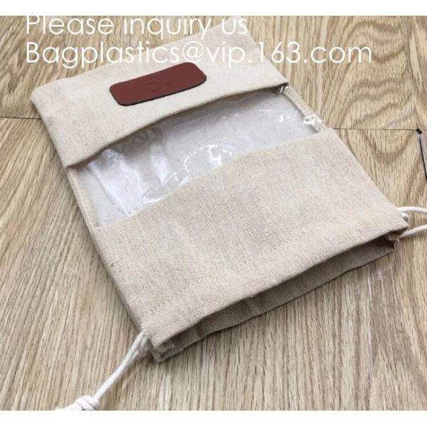 Candy Gift Pouch Bags with String Birthday Wedding Party Gift Jewlery Pouches Party Favor Jute Gift Bags Brown with Whit