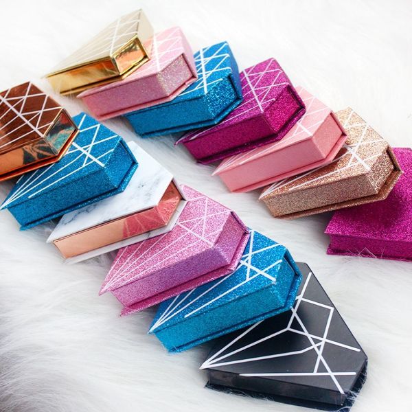 Folding Cosmetic Magnetic Gift Box Eyelash Small Paper Packaging Box Customizable