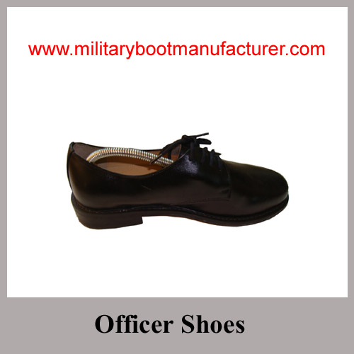 Wholesale China Full Grain Leather Togo Army Officer Shoes with Leather Outsole