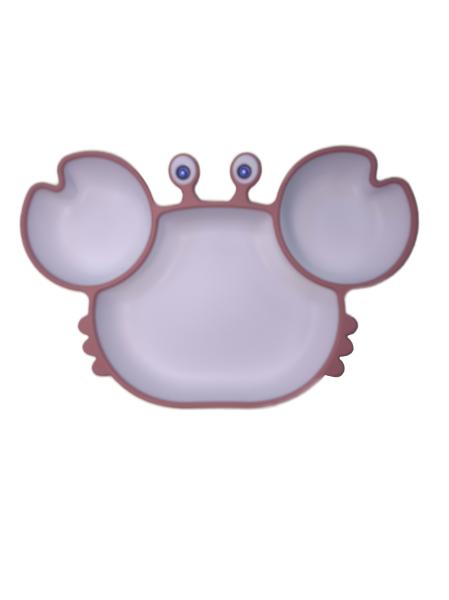 Silicone Crab Childrens Animal Plates Dishes Lightweight With Size Is 23*18*3.7 cm And Weight Is 241 Gram