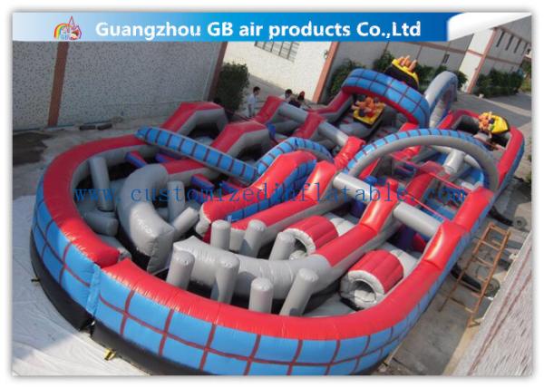 Giant Inflatable Amusement Park With Large Roller Coaster for Activities Entertainment