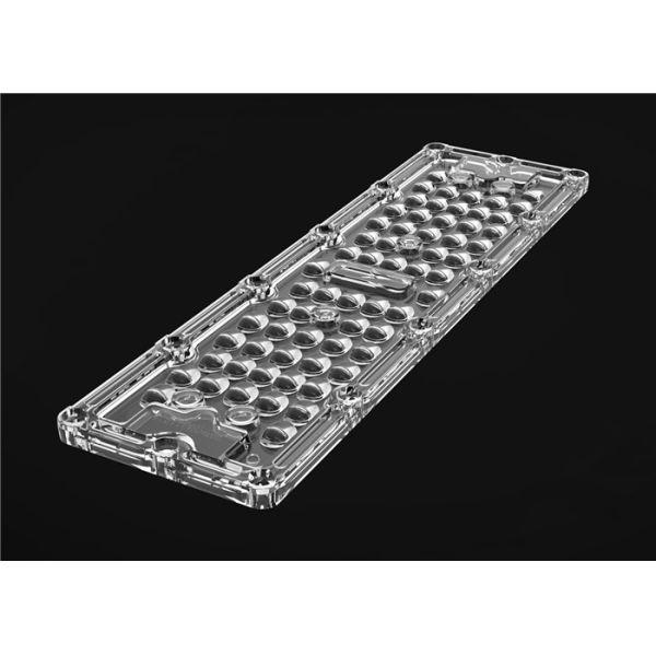 Объектив профиля пластиковый PMMA штранг-прессования СИД прямоугольный линейный