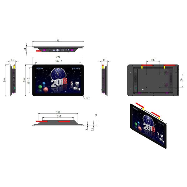 15.6 Inch All In One Touch Screen Panel PC Computer For Smart Home Hospital