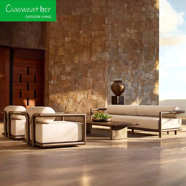 Customized Color Outdoor Furniture High End Chaise Lounge Chair With Waterproof Cushions For Ultimate Comfort Outdoors