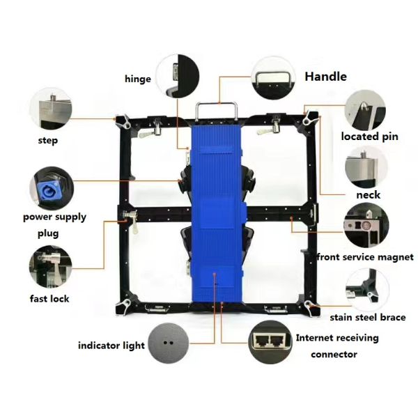 3in1 Indoor Stage Led Display , Club Mobile Led Advertising Display 3mm Pixel Pitch