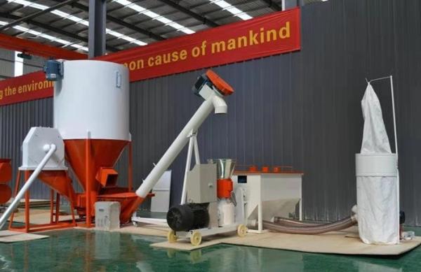 0.5-1t/h Small Feed Mill Plant for Cattle Chicken Pig